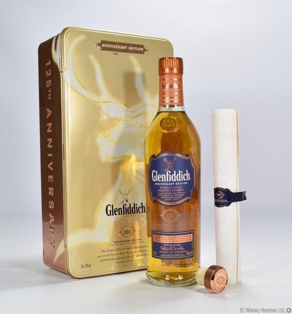 GLENFIDDICH 125y Anniversary Edition Single Malt Scotch Whisky - The Glenfiddich Distillery (700 mL) alcohol collectible [Barcode 5010327035031] - Main Image 3