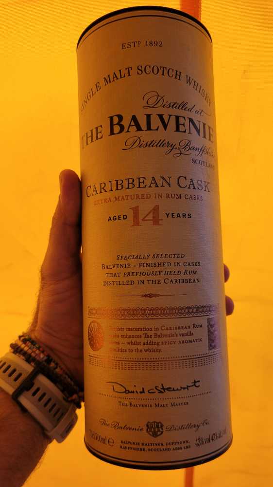 Balvenie Carribean Cask 14 Yr - Balvenie Distillery (750 mL) alcohol collectible [Barcode 5010327524566] - Main Image 3