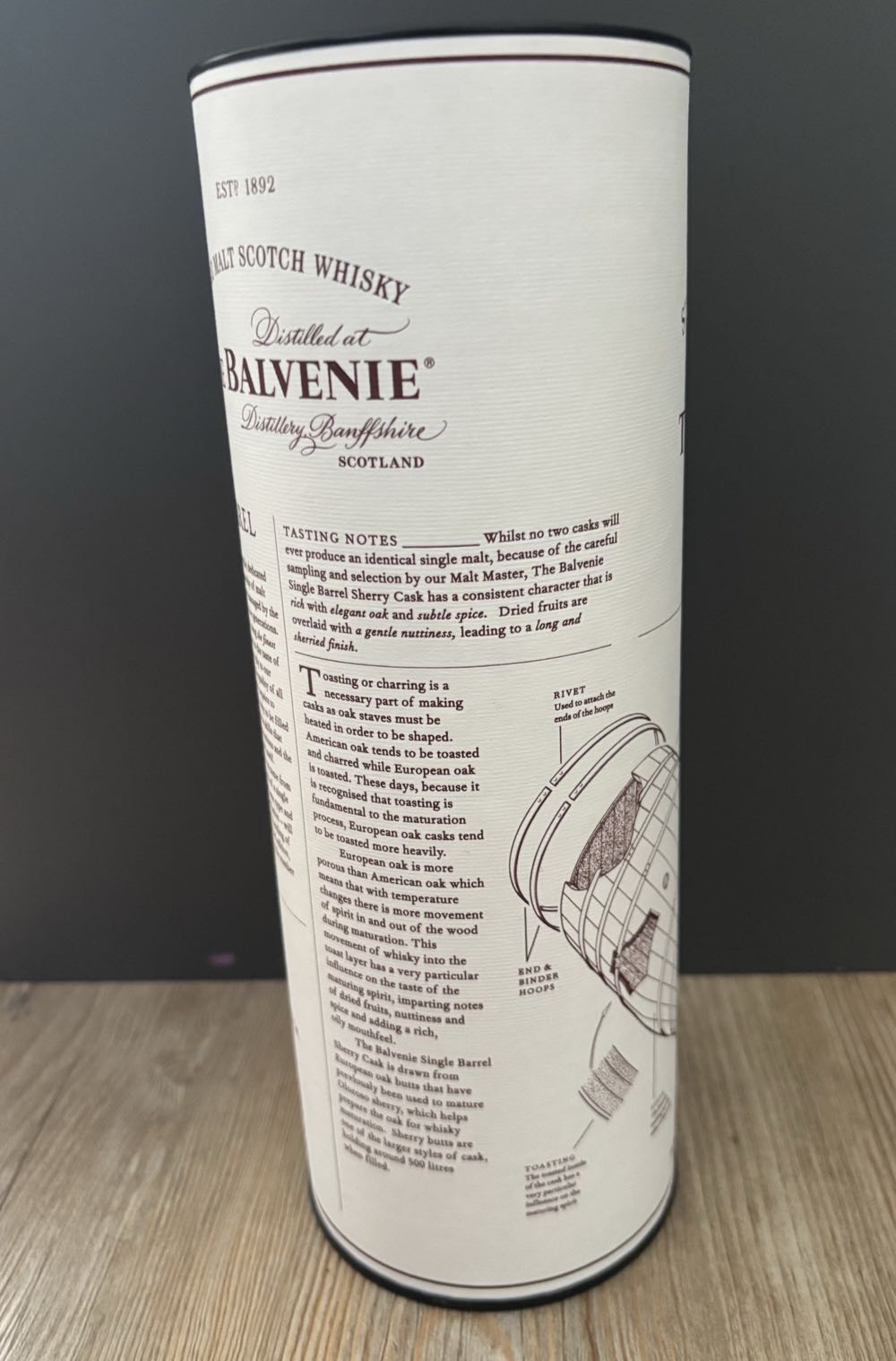 Balvenie Single Barrel Sherry Cask 15yr Old - Balvenie Distillery (700 mL) alcohol collectible [Barcode 5010327524580] - Main Image 3