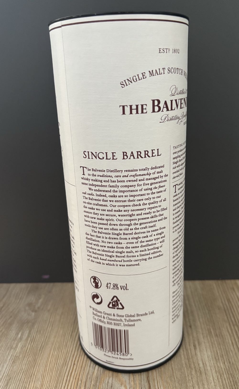 Balvenie Single Barrel Sherry Cask 15yr Old - Balvenie Distillery (700 mL) alcohol collectible [Barcode 5010327524580] - Main Image 4