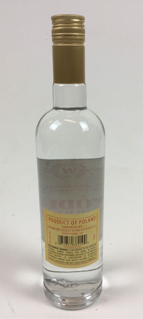 Wiesław Wawrzyniak Vodka - PHP Wieslaw Wawrzyniak (750mL) alcohol collectible [Barcode 074854382100] - Main Image 2