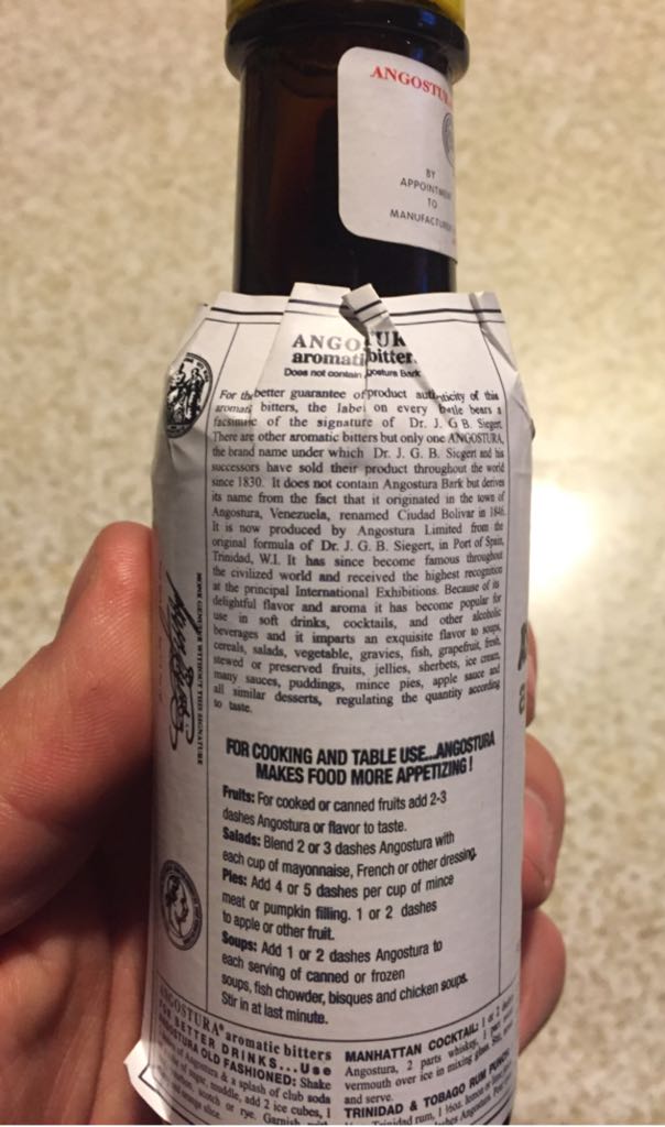 Angostura Aromatic Bitters - Angustura Limited (4 FL OZ) alcohol collectible [Barcode 075496000407] - Main Image 2