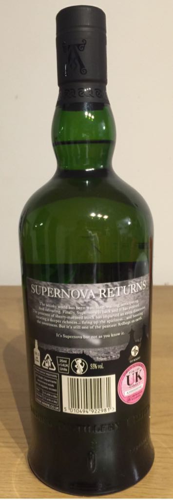 Ardbeg Supernova Committee Release SN2014 - Ardbeg (700 mL) alcohol collectible [Barcode 5010494922981] - Main Image 2