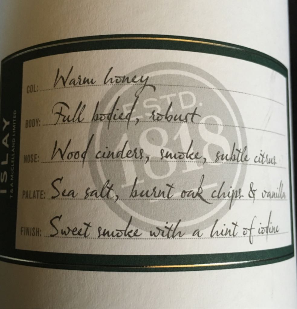 McClelland’s Single Malt Islay - The McClelland Distillery (700 mL) alcohol collectible [Barcode 5010496530818] - Main Image 2