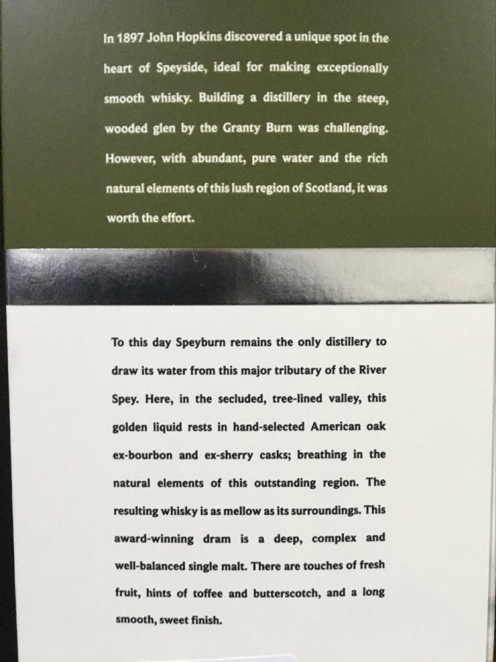 Speyburn Single Malt 10 Year - The Speyburn Distillery (700 mL) alcohol collectible [Barcode 5010509021067] - Main Image 4