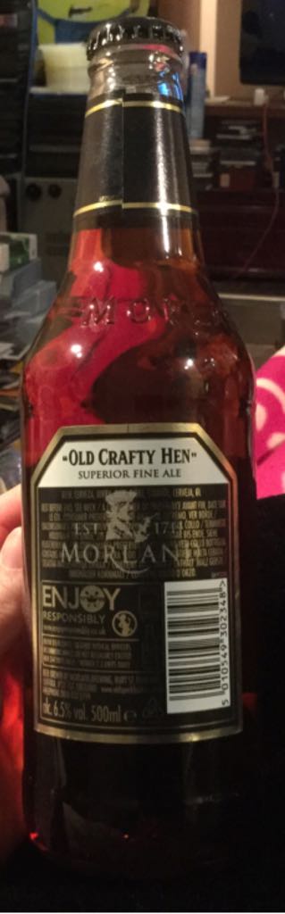 Old Crafty Hen - Morland (500 mL) alcohol collectible [Barcode 5010549302348] - Main Image 2