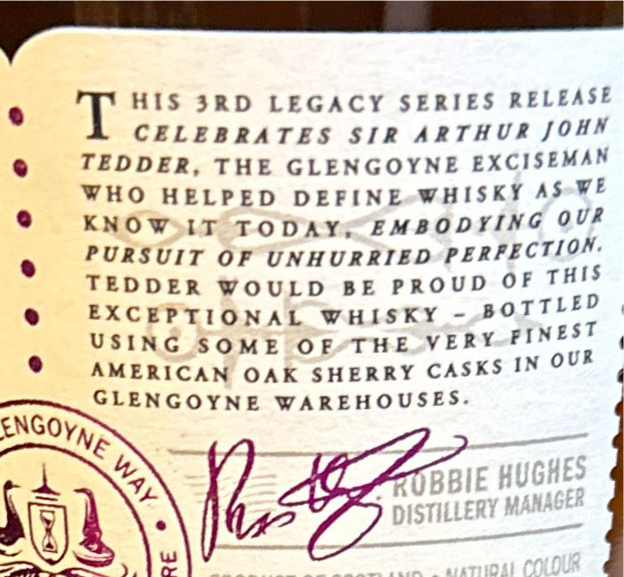 Glengoyne Legacy Series Chapter 3 - Lang Brothers Ltd (700 mL) alcohol collectible [Barcode 5010852025118] - Main Image 3