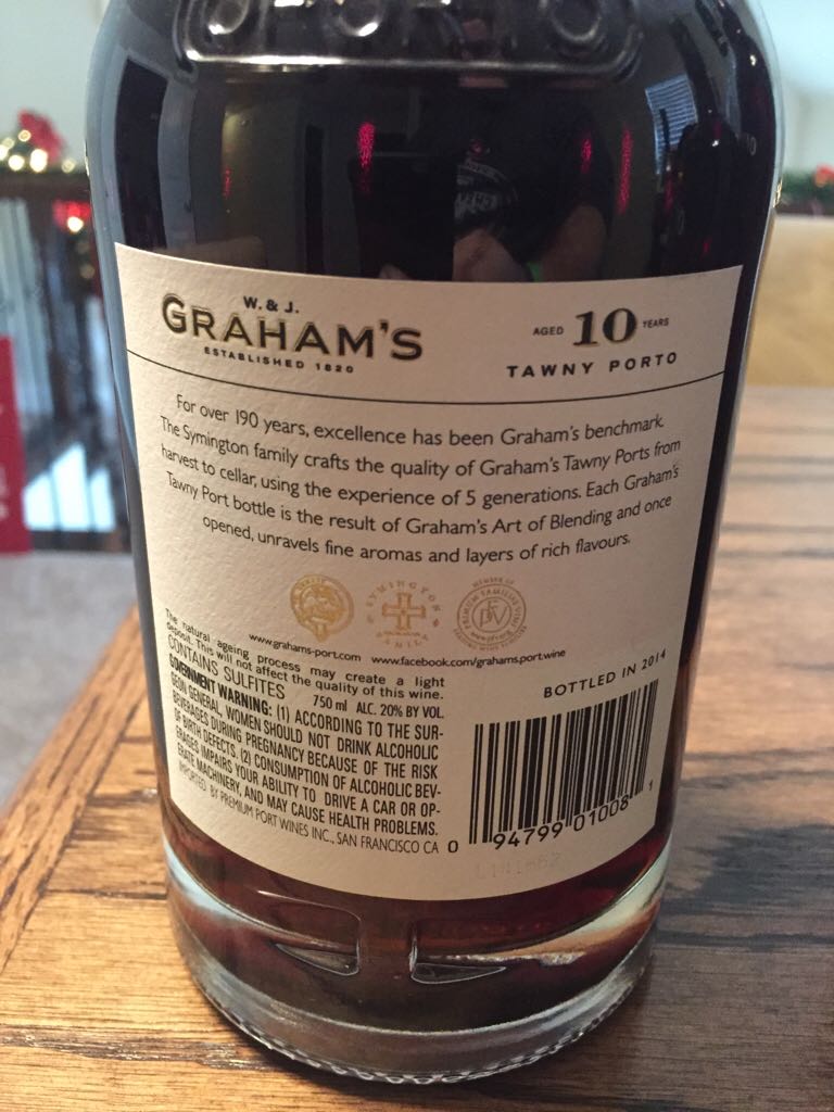 Graham’s 10 Year Old Tawny Port - Symington Family (50 mL) alcohol collectible [Barcode 5010867410220] - Main Image 2