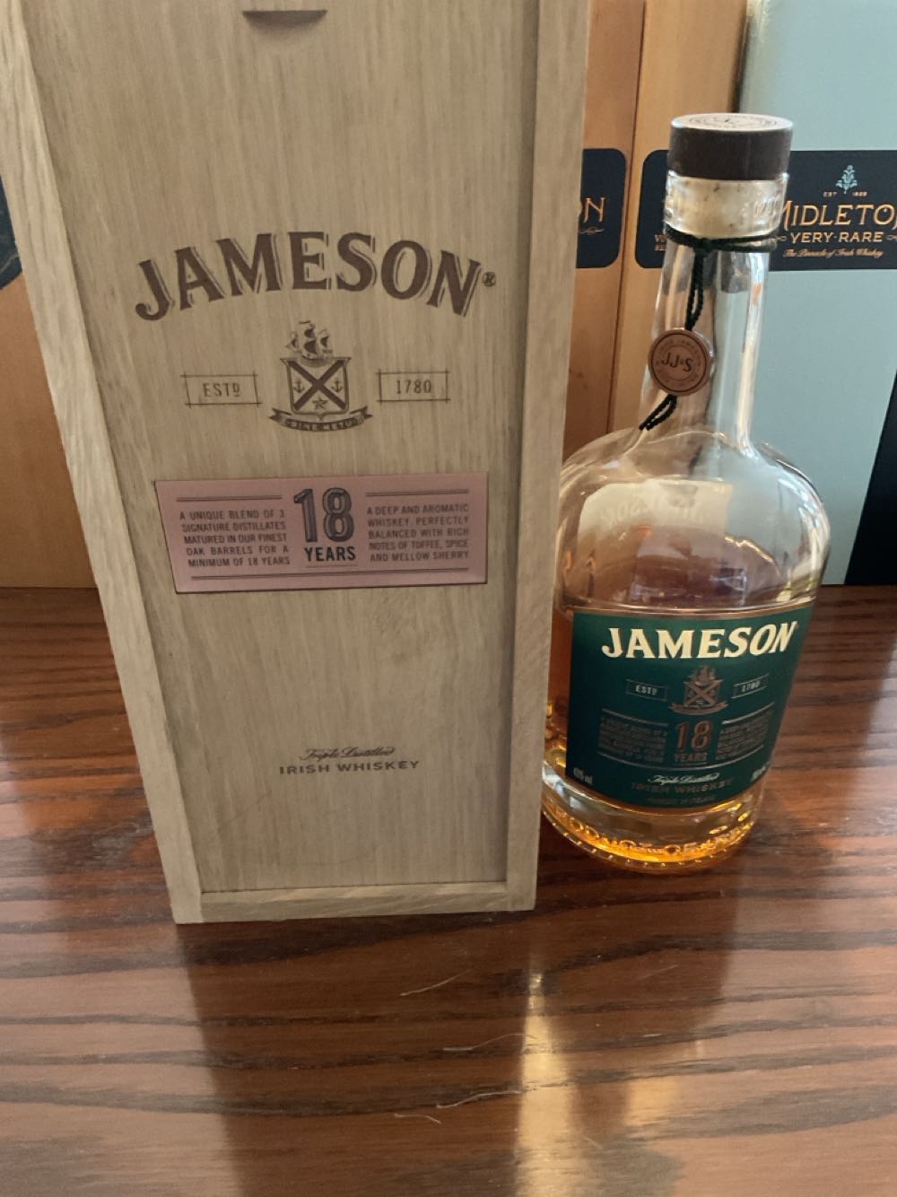 Jameson Irish Whiskey 18 Limited Reserve - The Bow St. Distillery (750mL) alcohol collectible [Barcode 5011007015381] - Main Image 3