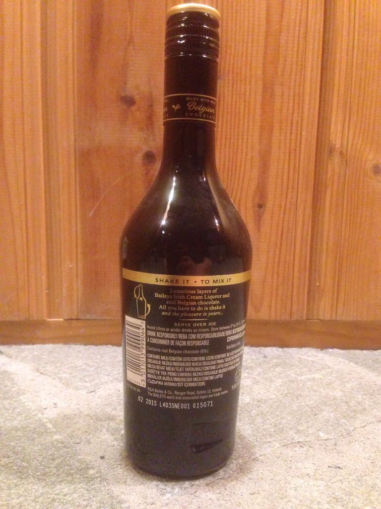 3 Flaschen Baileys Chocolat Luxe Premium 15.7% Vol. a 0,5L Exclusiv - R & A Bailey & Co (500 mL) alcohol collectible [Barcode 5011013999064] - Main Image 2
