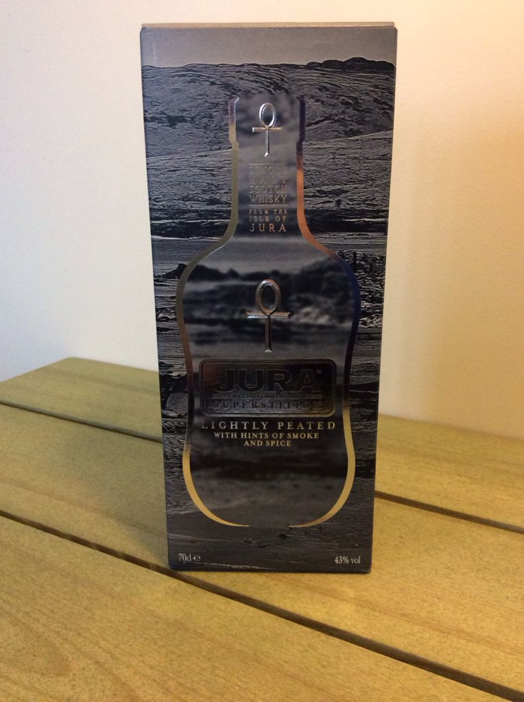 JURA Superstition Single Malt Islay Scotch Whisky - The Isle Of Jura Distillery (700 mL) alcohol collectible [Barcode 5013967002821] - Main Image 2