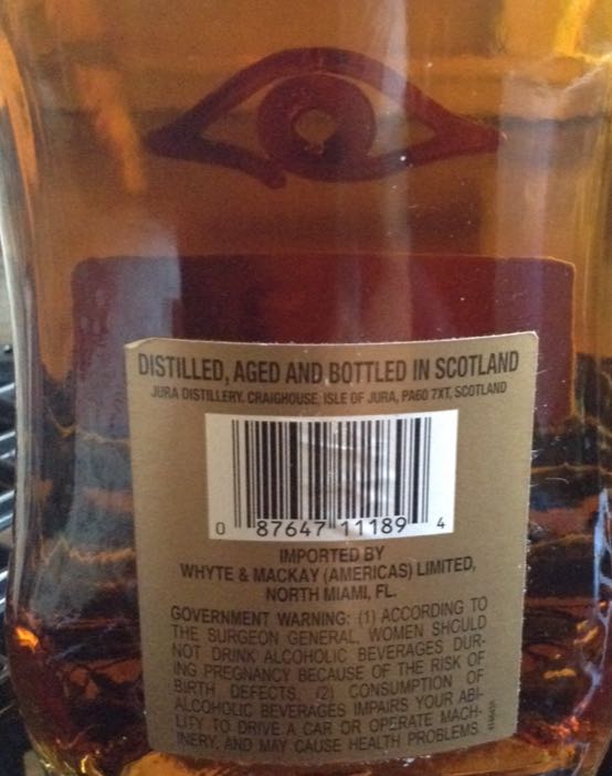 Jura - Prophecy - The Isle Of Jura Distillery (1000mL) alcohol collectible [Barcode 5013967009332] - Main Image 2