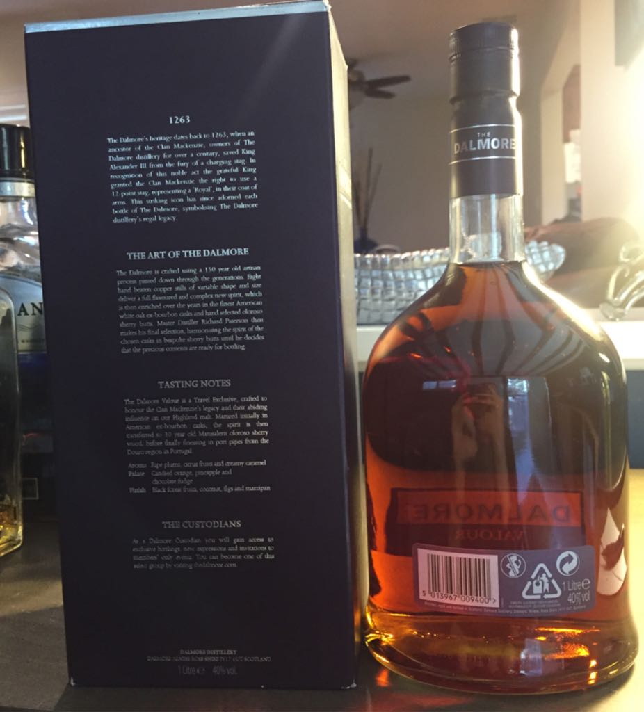 The Dalmore Valour - The Dalmore Distillery Scotland (1L) alcohol collectible [Barcode 5013967009400] - Main Image 2