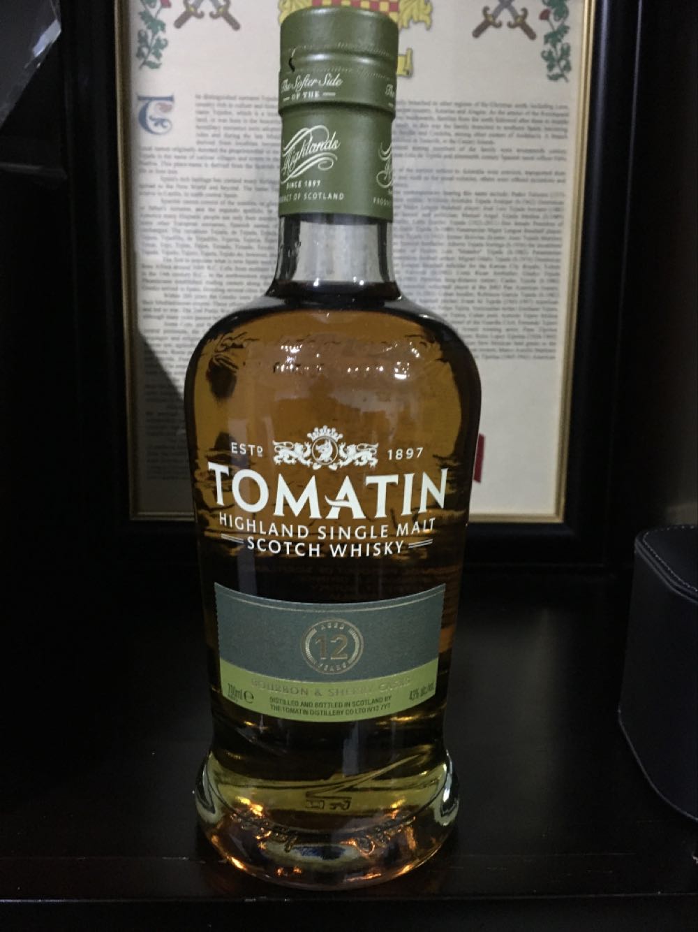 Tomatin - 12 - Bourbon and Sherry Casks - The Tomatin Distillery Company Ltd (700 mL) alcohol collectible [Barcode 5018481100213] - Main Image 3