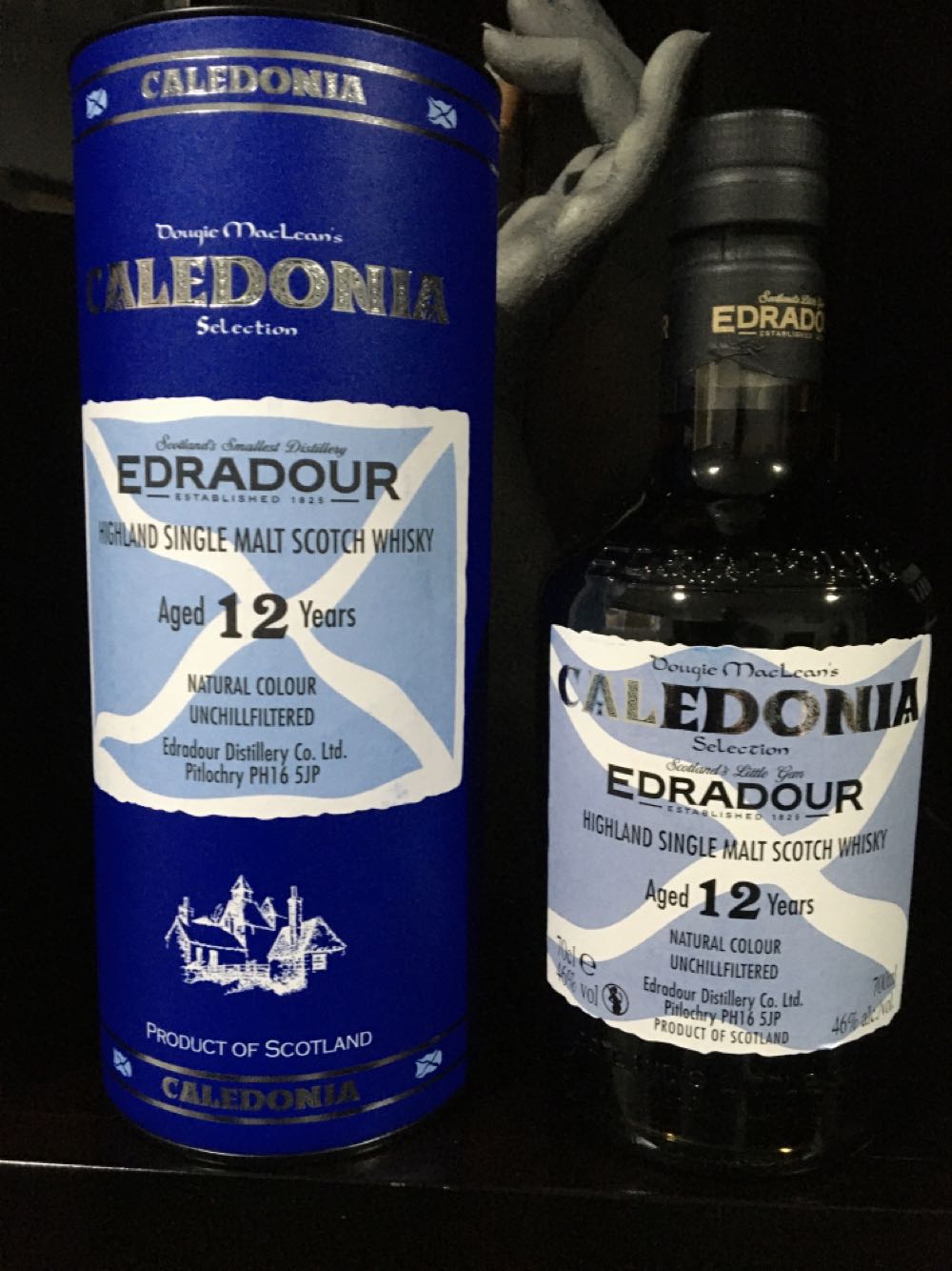 Edradour 12 Jahre Caledonia Selection 0,7 Liter 46% Scotland - Edradour Distillery Company, Ltd. (700 mL) alcohol collectible [Barcode 5021944081219] - Main Image 3