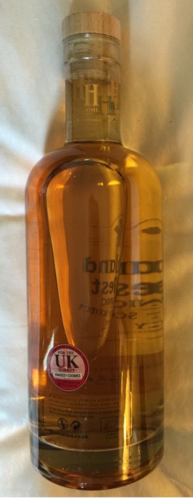 Highland Harvest Organic Single Malt Sauternes Cask Finished - The Organic Spirits Company (700 mL) alcohol collectible [Barcode 5026273002867] - Main Image 2