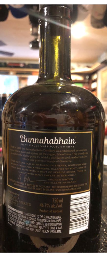 Bunnahabhain 12Yr Old Scotch Whiskey - The Bunnahabhain Distillery (750mL) alcohol collectible [Barcode 5029704217465] - Main Image 2