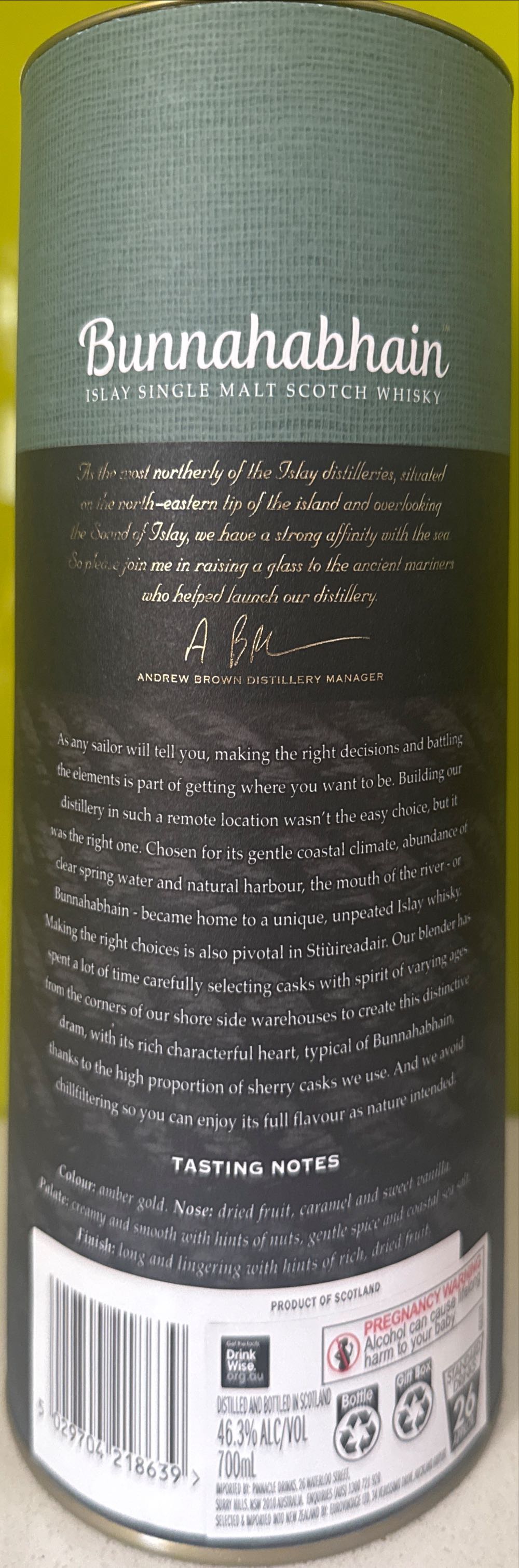 Bunnahabhain Stùireadair - Bunnahabhain Distillery (700 mL) alcohol collectible [Barcode 5029704218639] - Main Image 4