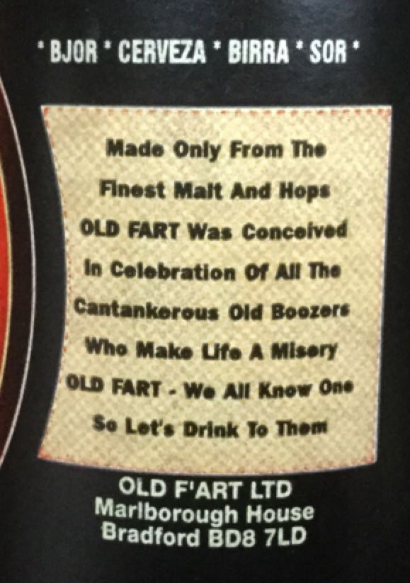Old Fart - Merrimans Brewery (330 mL) alcohol collectible [Barcode 5030211265481] - Main Image 2