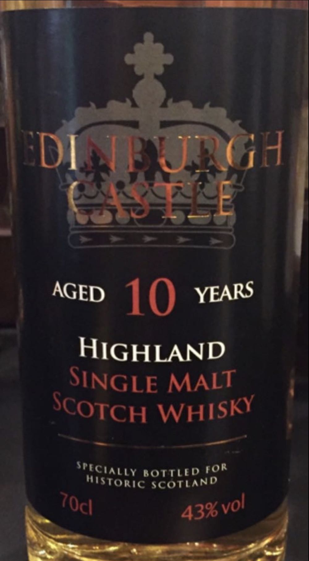 Edinburgh Castle 10 Year - Historic Scotland (200 mL) alcohol collectible [Barcode 5055129213355] - Main Image 4
