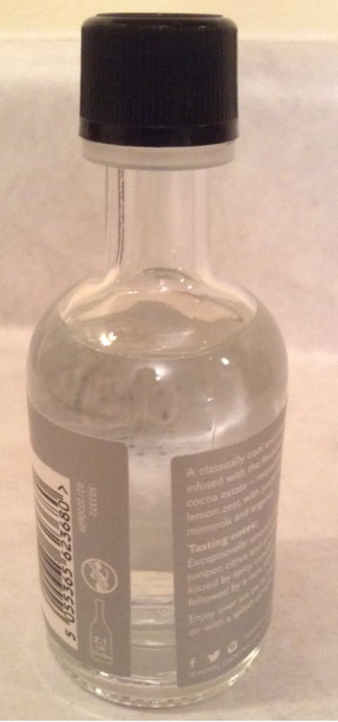 Cocoa Gin - Hotel Chocolat (50 mL) alcohol collectible [Barcode 5055365623680] - Main Image 2