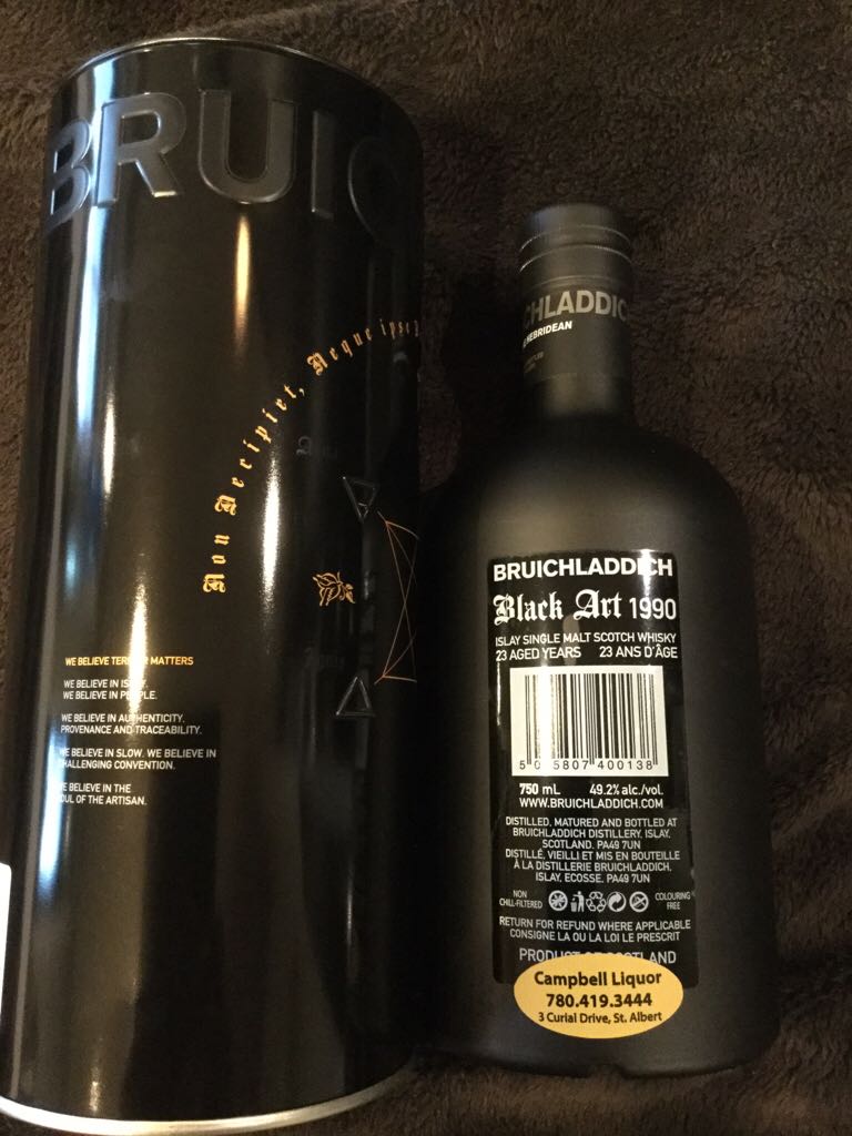 Black Art 1990 Edition 04.1 - Bruichladdich Distillery (750 mL) alcohol collectible [Barcode 5055807400138] - Main Image 2