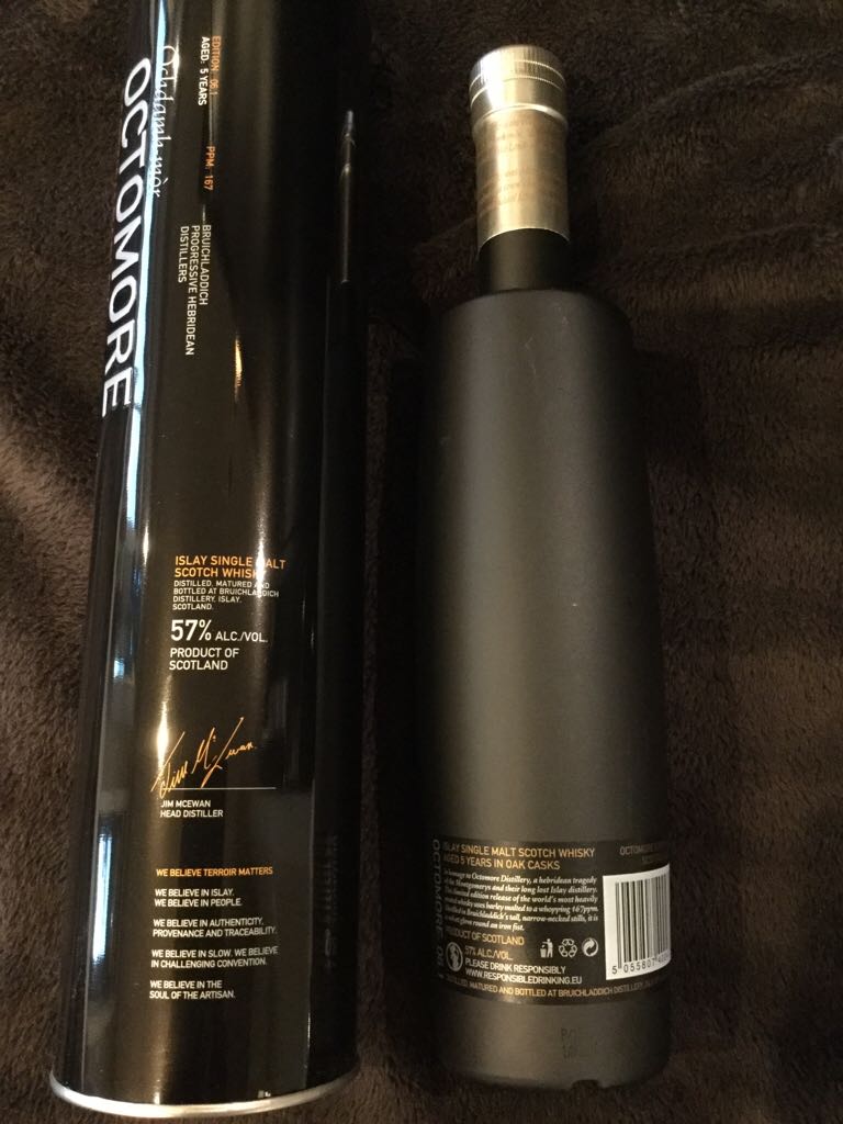 Octomore Scottish Barley 06.1_167 - Bruichladdich Distillery (750 mL) alcohol collectible [Barcode 5055807400176] - Main Image 2