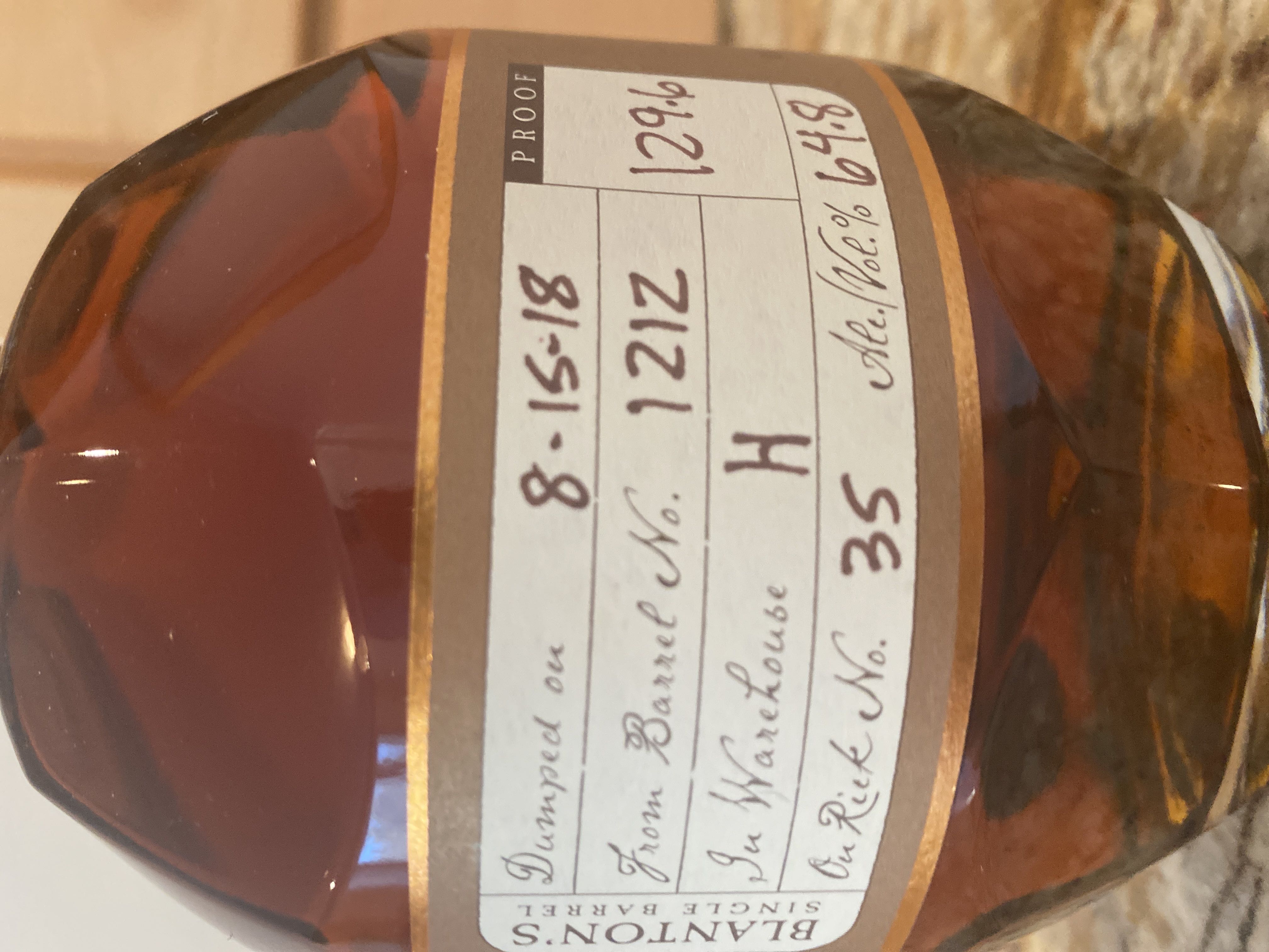 Blanton’s Straight From The Barrel - Buffalo Trace Distillery (750 mL) alcohol collectible [Barcode 080244002015] - Main Image 3