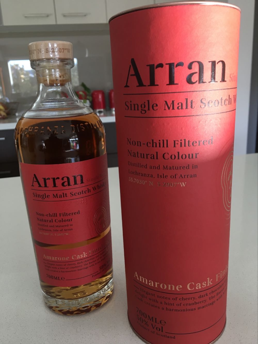 Arran Amarone Cask Finish - Isle Of Arran Distillery (700 mL) alcohol collectible [Barcode 5060044481901] - Main Image 2