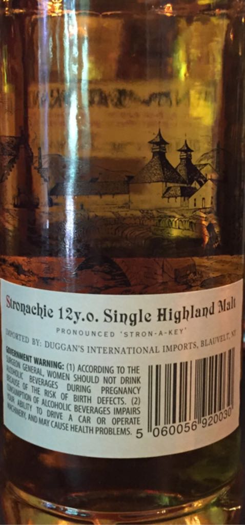 Stronachie 12 Year - Stronachie (750 mL) alcohol collectible [Barcode 5060056920030] - Main Image 2