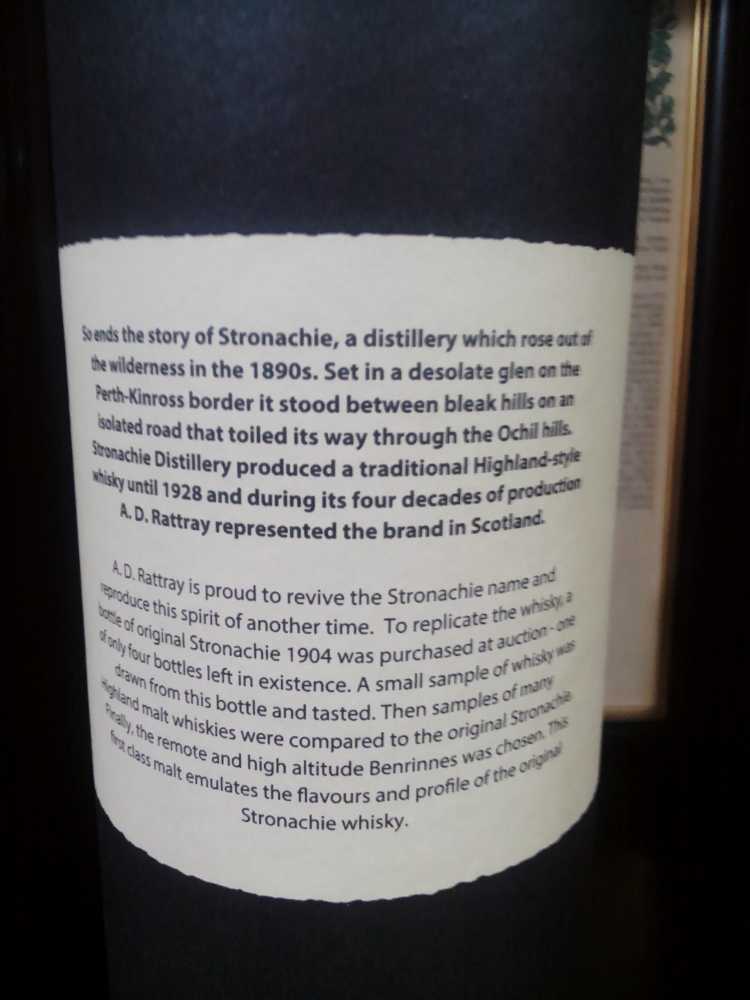 Stronachie - Stronachie (700 mL) alcohol collectible [Barcode 5060056921495] - Main Image 4