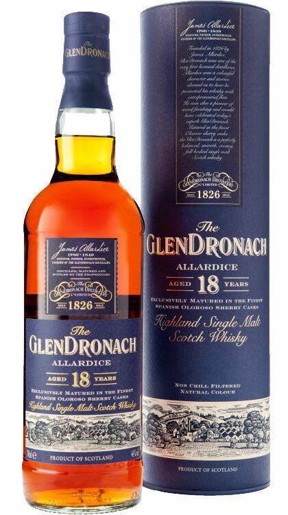 GlenDronach Allardice 18 Single Malt Scotch Whisky 700mL - The Glendronach Distillery (700mL) alcohol collectible [Barcode 5060088791691] - Main Image 3