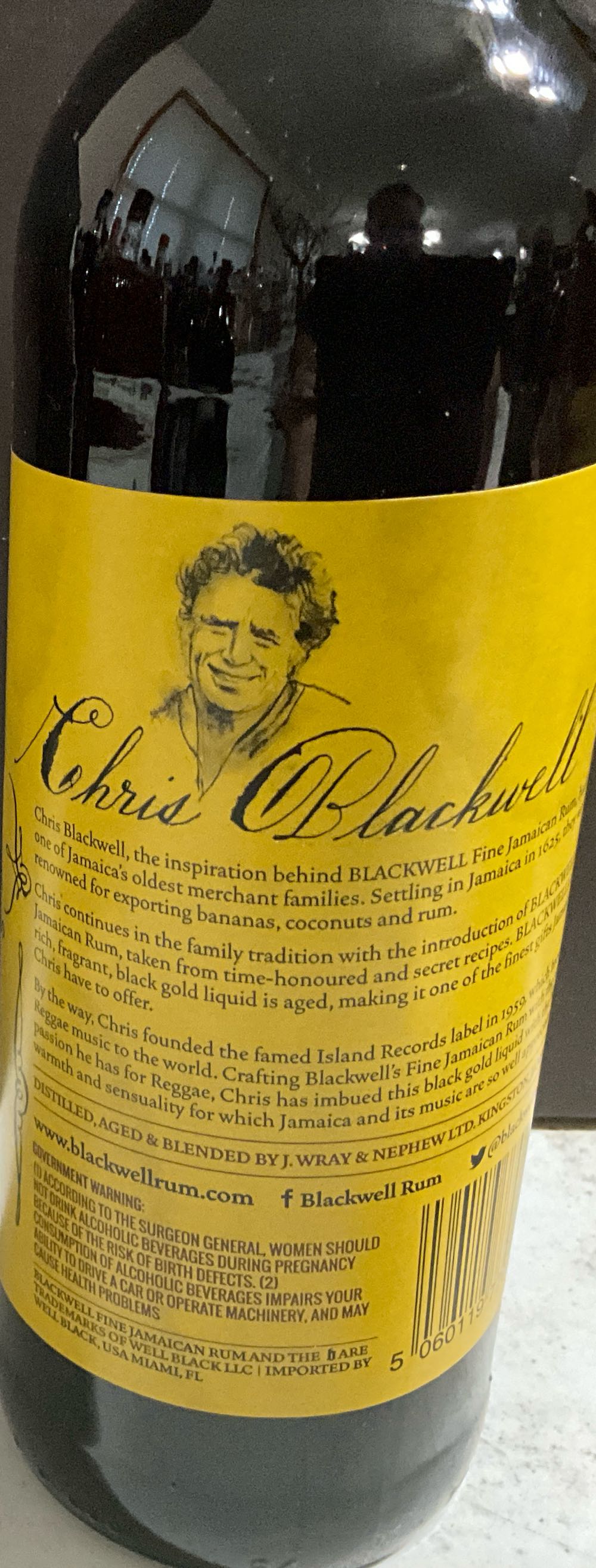 Blackwell Rum -Jamaican - Blackwell (750 mL) alcohol collectible [Barcode 5060119770121] - Main Image 2