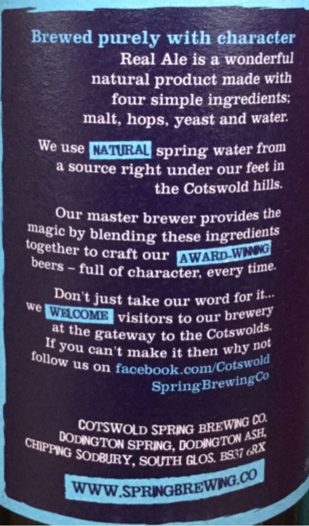 Codger - Cotswold Spring (500 mL) alcohol collectible [Barcode 5060141944460] - Main Image 2