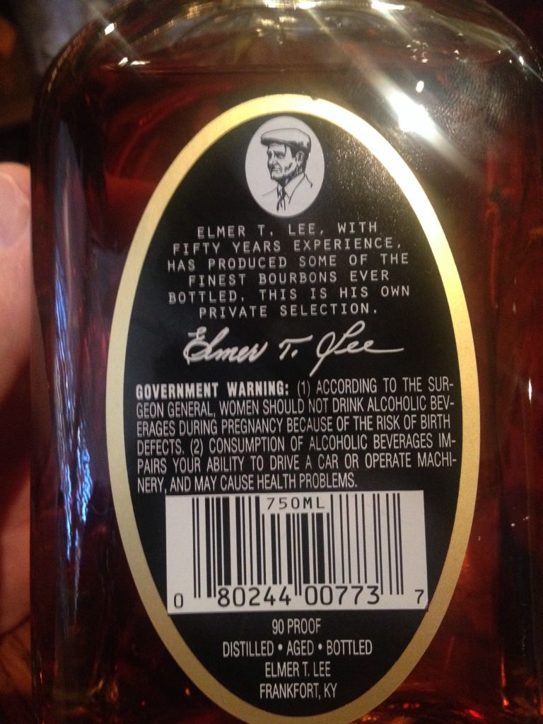 Elmer T. Lee 750ML - Buffalo Trace Distillery (750mL) alcohol collectible [Barcode 080244007737] - Main Image 2