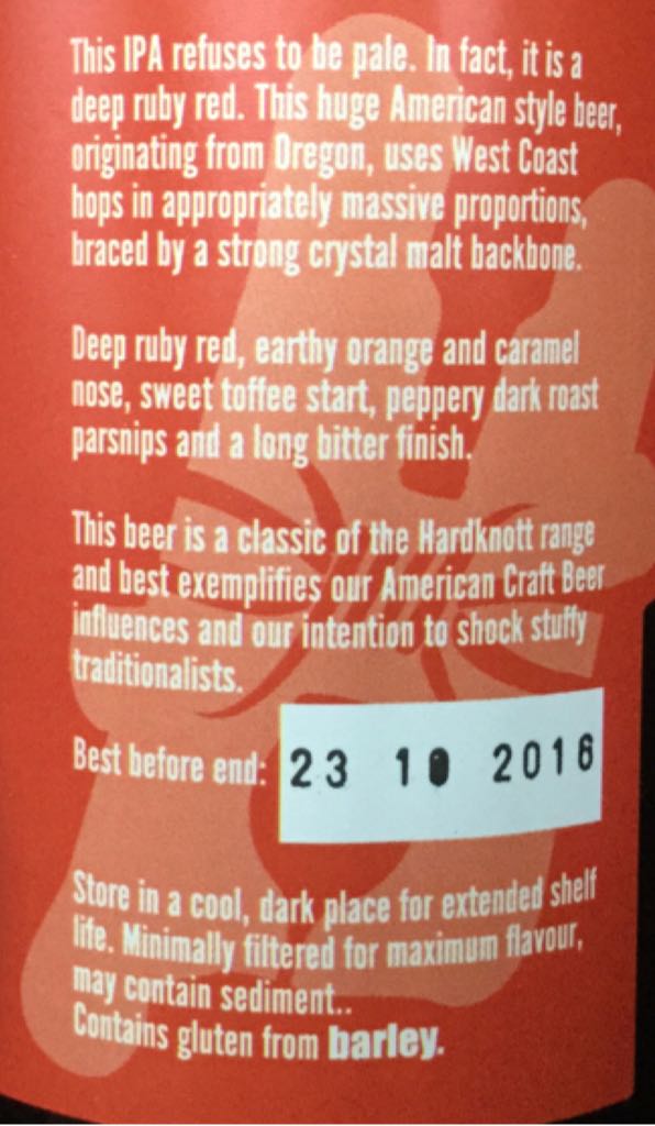 Infrared - Hardknott (330 mL) alcohol collectible [Barcode 5060252100205] - Main Image 2