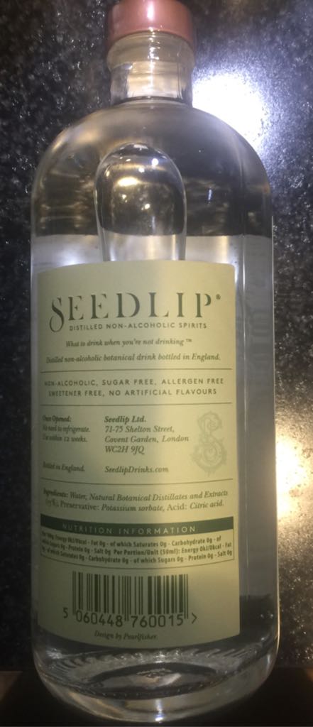 Seedlip Garden 108 Liqueurs 70cl - Seedlip (700 mL) alcohol collectible [Barcode 5060448760015] - Main Image 2