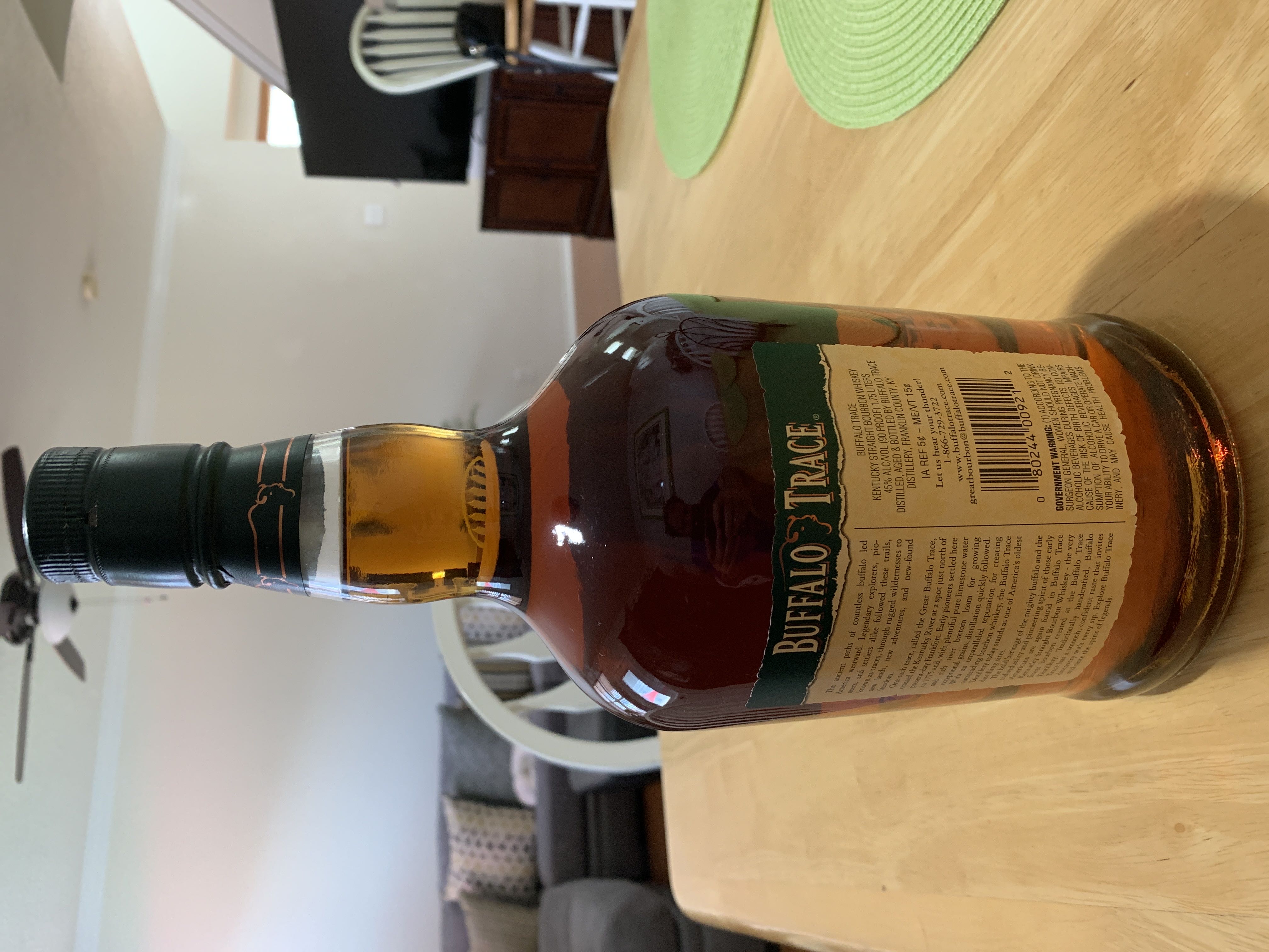 Buffalo Trace 1.75ltr 2021 - Buffalo Trace Distillery (1.75L) alcohol collectible [Barcode 080244009212] - Main Image 3