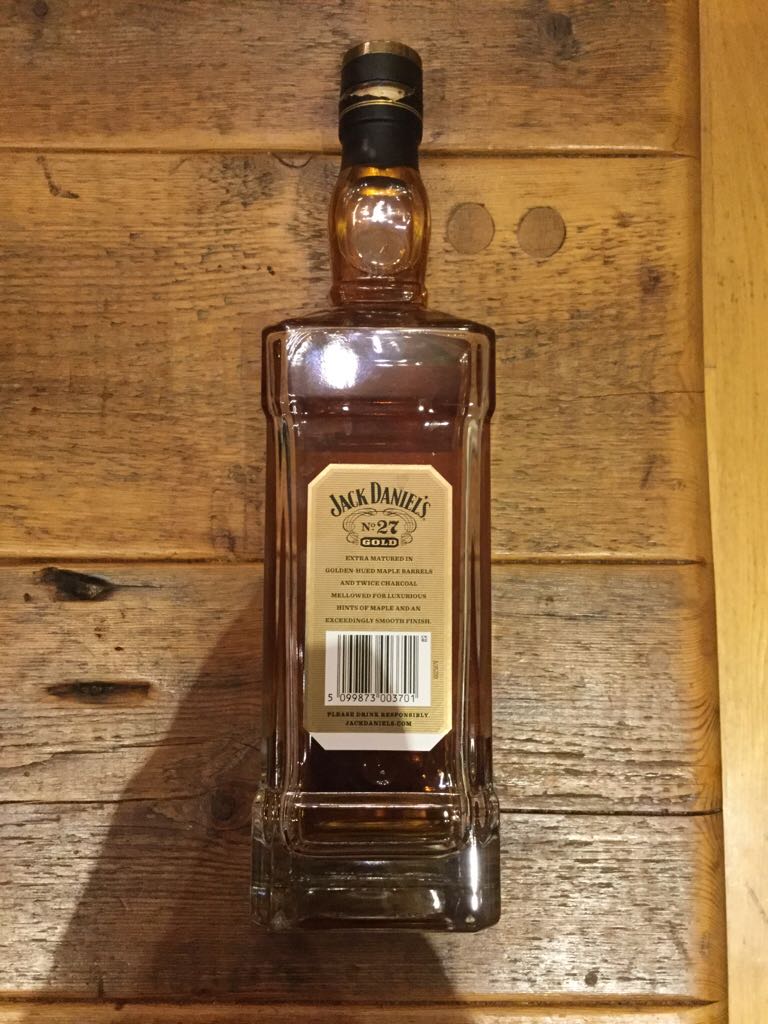 Jack Daniels No. 27 Gold Whiskey - Jack Daniel Distillery (750 mL) alcohol collectible [Barcode 5099873003701] - Main Image 2