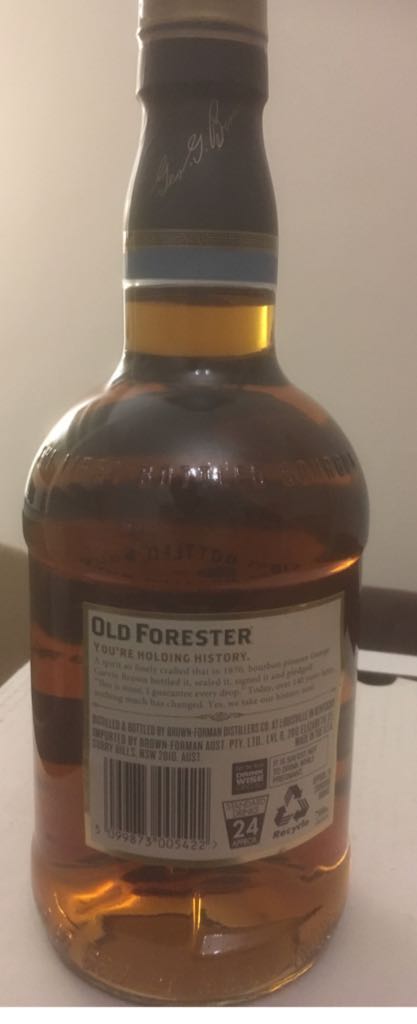 Old Forester - Old Forester Distilling Company (700 mL) alcohol collectible [Barcode 5099873005422] - Main Image 2