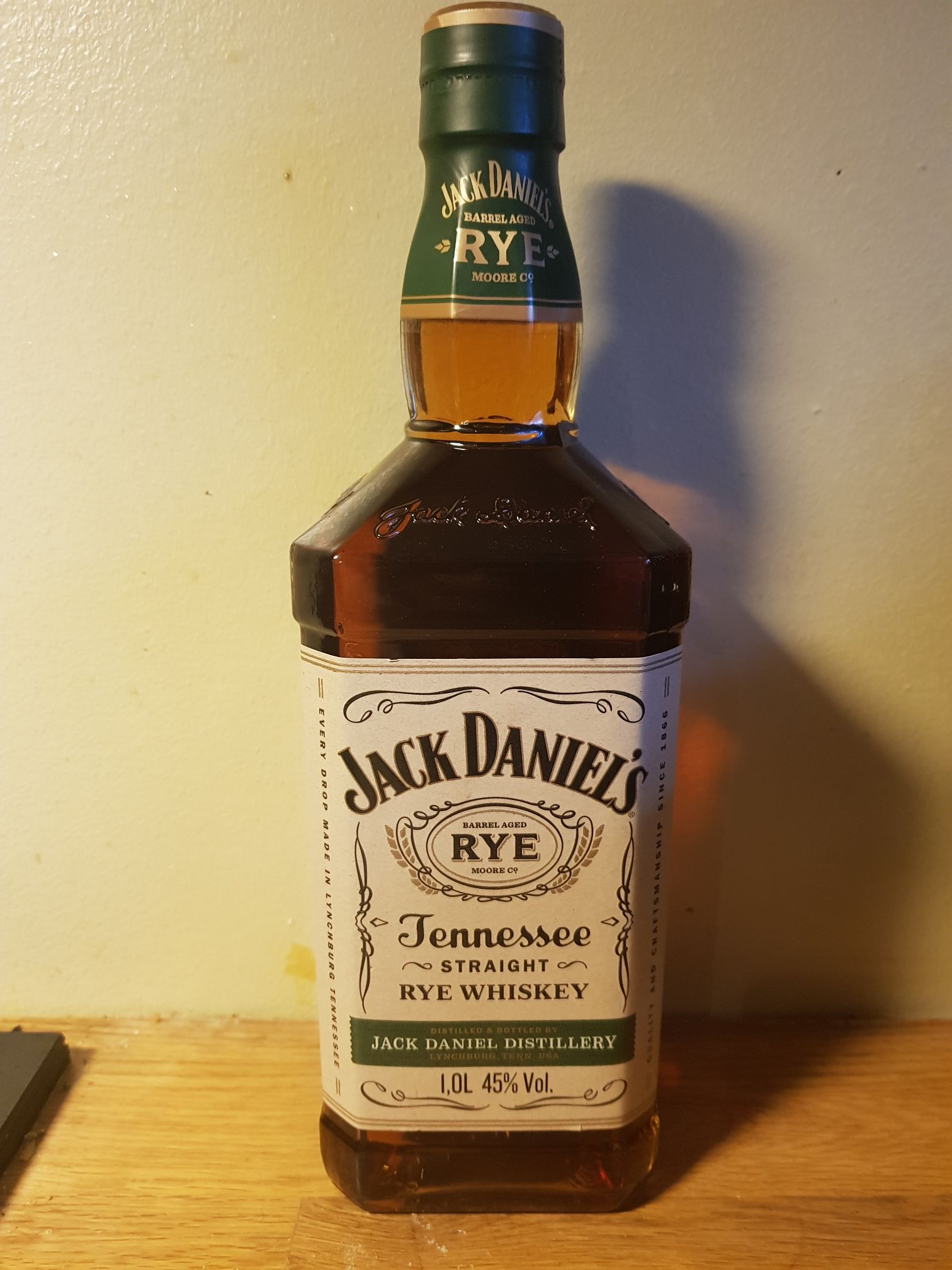 Rye - 1000ml  With Box US - Jack Daniel’s (1 L) alcohol collectible [Barcode 5099873011737] - Main Image 1