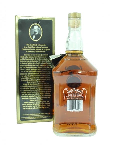 Gold Medal - 1981 - Jack Daniel‘s Distillery (1 L) alcohol collectible [Barcode 5099873039274] - Main Image 2