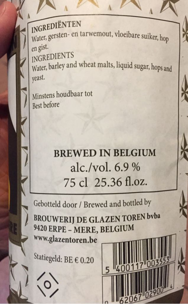Saison D’Erpe-mere - KleinBrouwerij De Glazen Toren (750 mL) alcohol collectible [Barcode 5400117003553] - Main Image 2