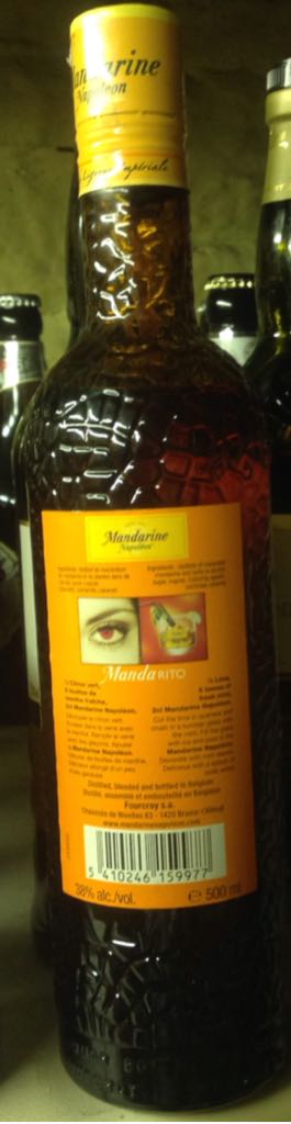 Mandarine Napoleon - Belgium Fourcory (1L) alcohol collectible [Barcode 5410246159977] - Main Image 2