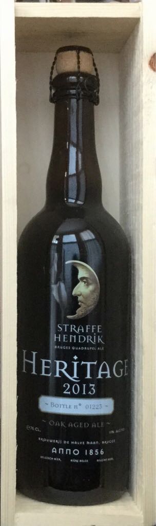 Straffe Hendrik Quadrupel Ale Heritage 2013 - De Halve Maan (750 mL) alcohol collectible [Barcode 5425017240983] - Main Image 2