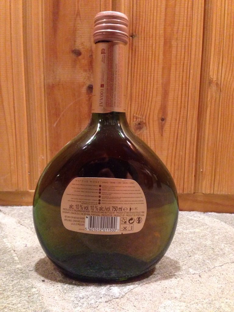 matteus  - Wines Of Portugal (750 mL) alcohol collectible [Barcode 5601012011500] - Main Image 2
