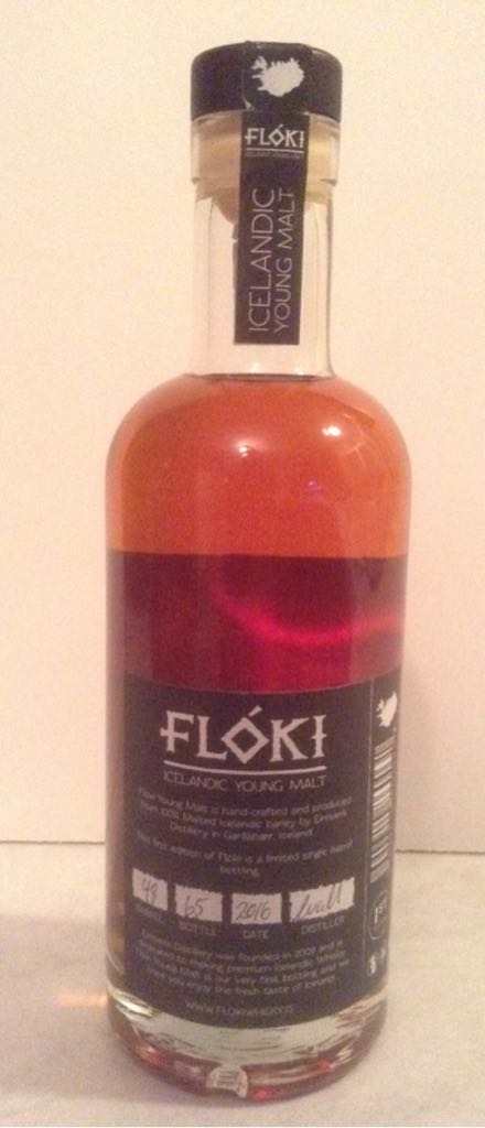 Floki Icelandic Young Malt - Eimverk Distillery (500 mL) alcohol collectible [Barcode 5694310860031] - Main Image 2