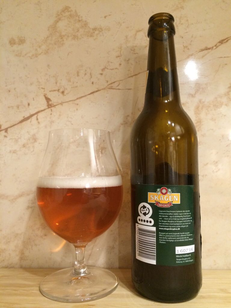 Skagen Drachmann Pilsner - Skagen Bryghus (500 mL) alcohol collectible [Barcode 5704290000041] - Main Image 2