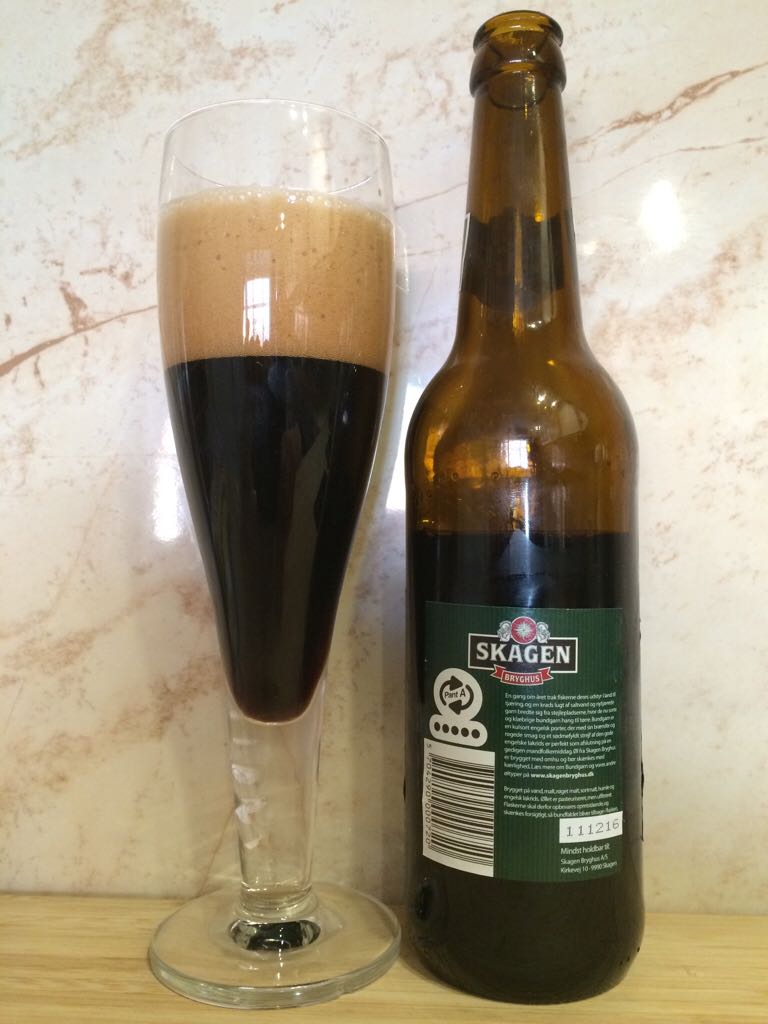 Skagen Bundgarn Porter - Skagen Bryghus (500 mL) alcohol collectible [Barcode 5704290000720] - Main Image 2