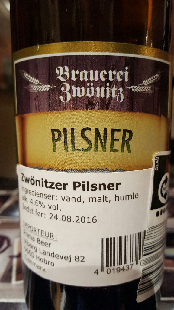 Zwönitzer - Brauerei Zwönitz (0,50L.) alcohol collectible [Barcode 5707323602687] - Main Image 2